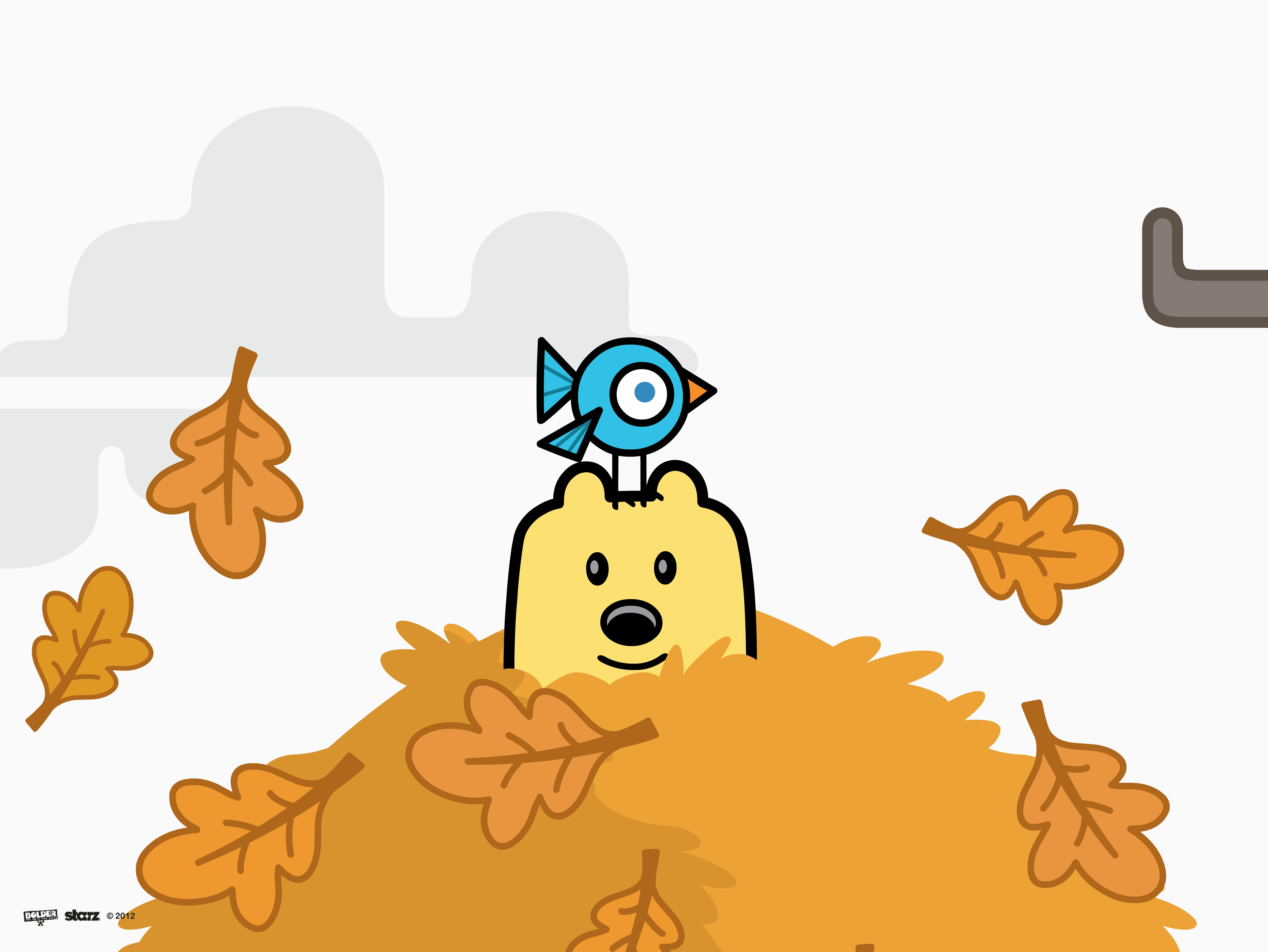 Wubbzy Loves Jumping in Leaf Piles!